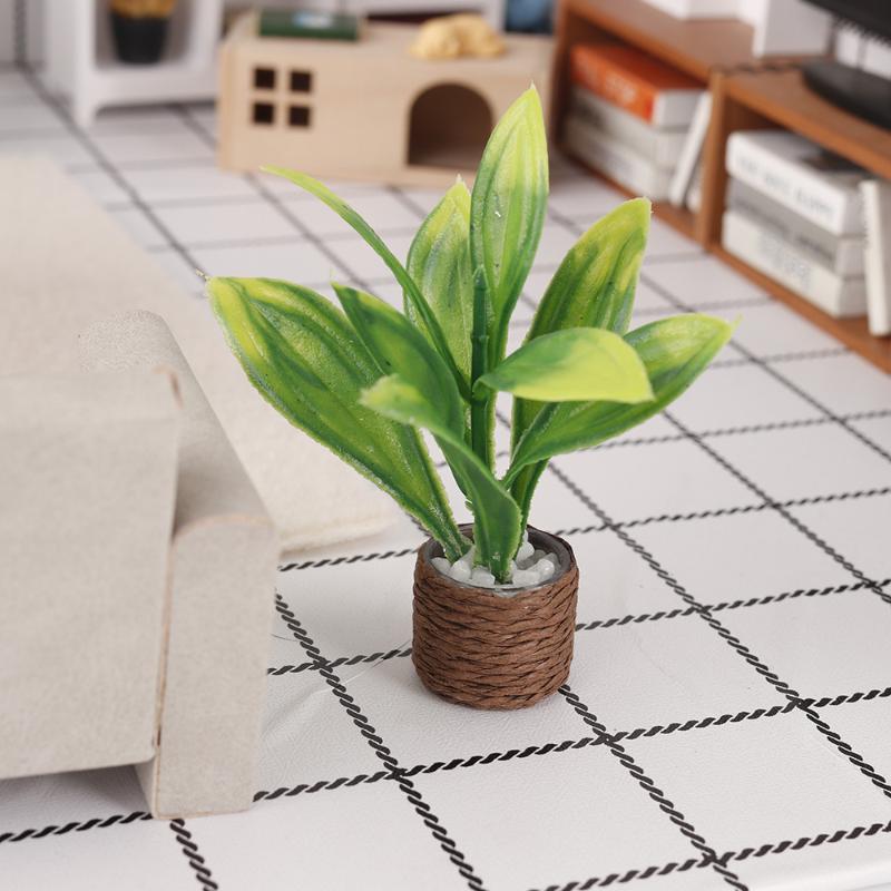 1Pcs 미니 인공 화분 식물 인형 집 녹색 장식품 짠 - Plant Pot 리뷰 및 가격