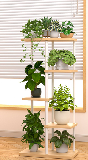 다층형 금속-목재 플랜트 스탠드, 실내 코너용 꽃꽂이  - Plant Pot 리뷰 및 가격